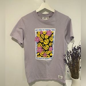 Conspiracy by WESC - Don’t Forget to Have Fun Lavender graphic tee - Unisex S/M